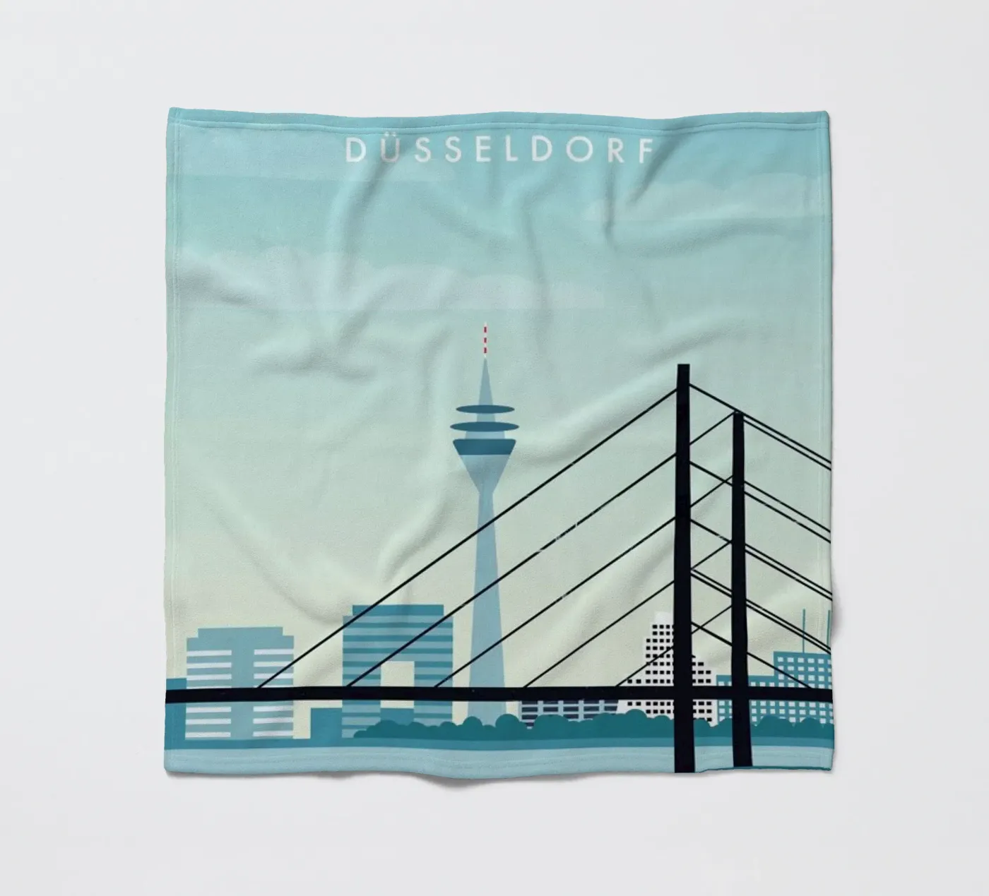 Düsseldorf Fleecedecke von Katinka Reinke