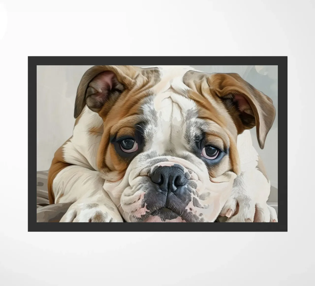 Il Bulldog riposa comodamente zerbino da DesignDoodle