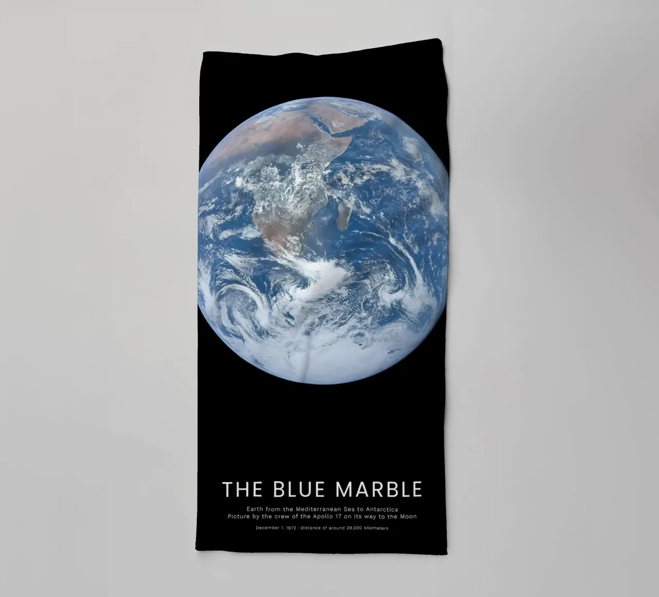 The Blue Marble towel by harris shop