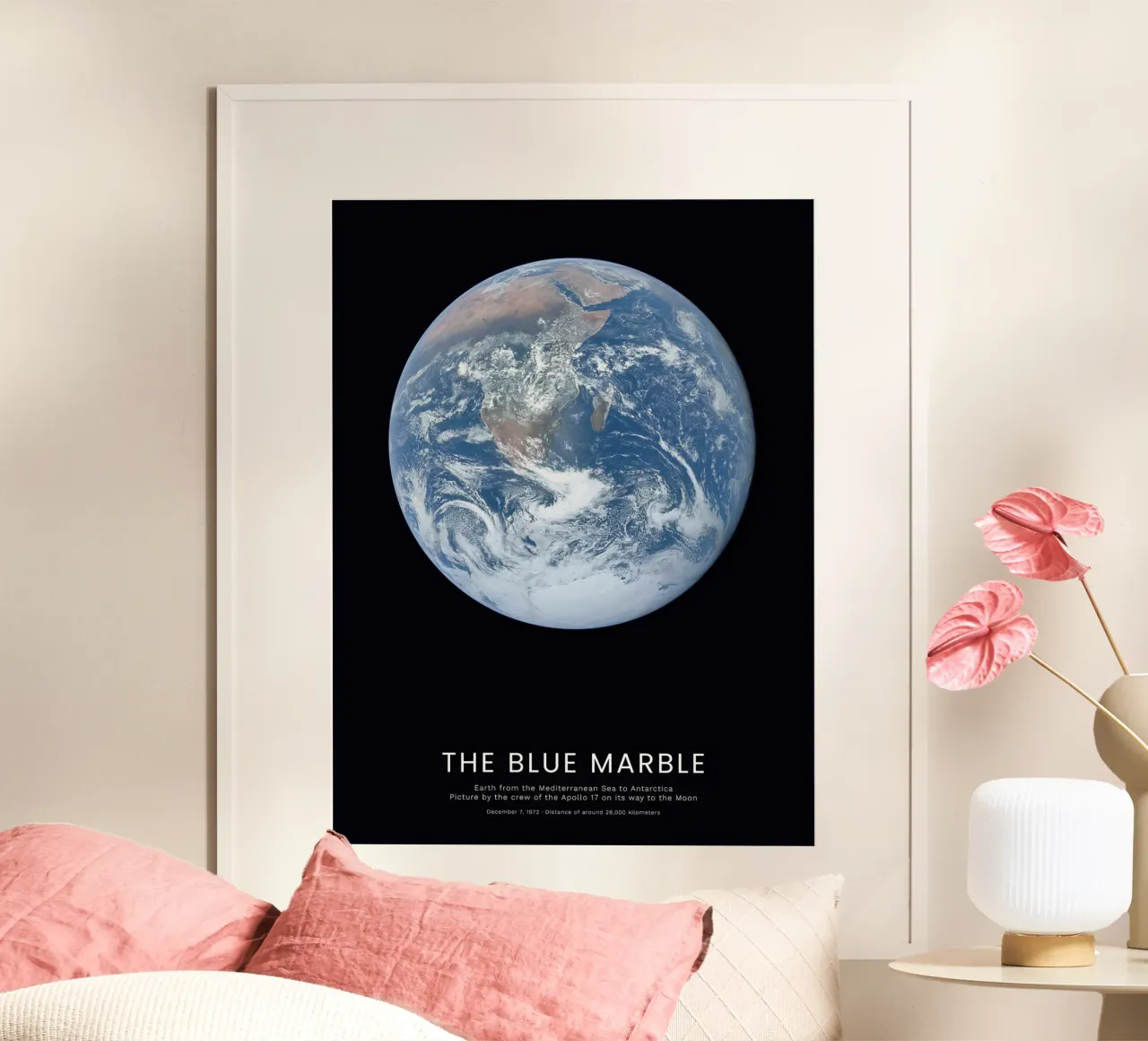 Il Marmo Blu poster con telaio in alluminio da harris shop