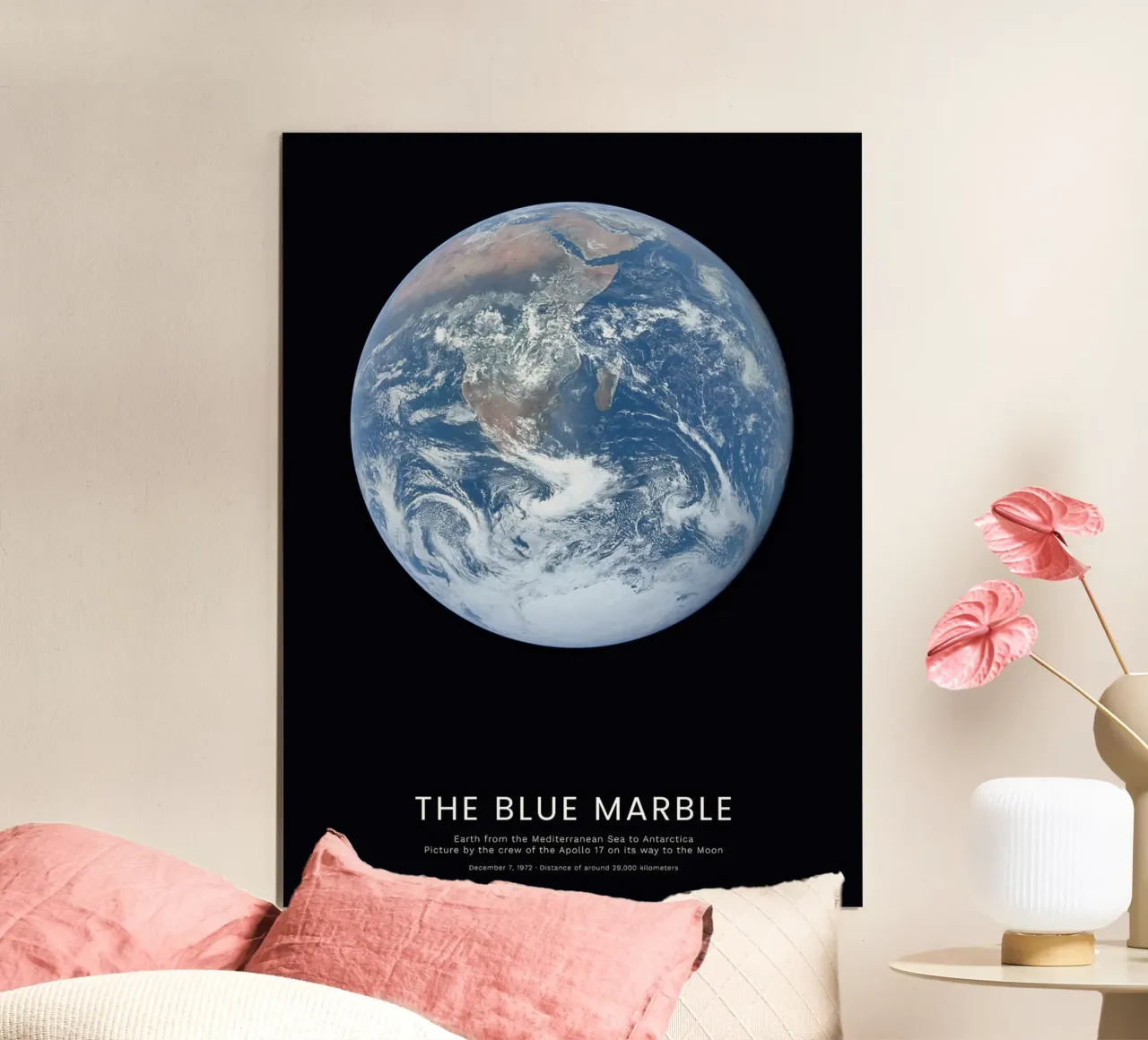 Il Marmo Blu poster con telaio in alluminio da harris shop