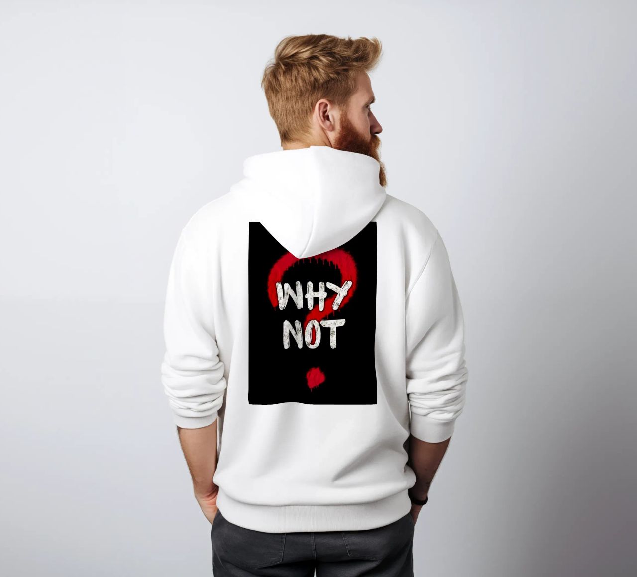 sorriso felpa con cappuccio da quote design