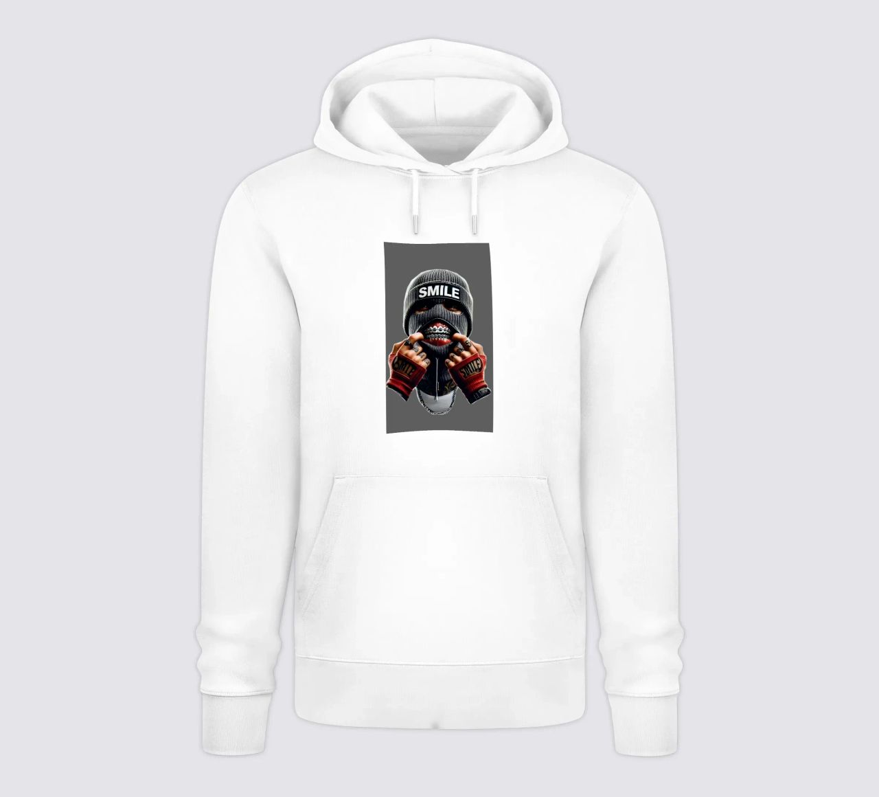 sorriso felpa con cappuccio da quote design