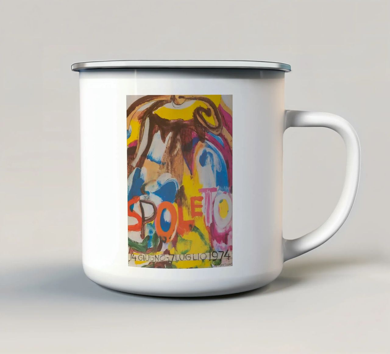 Willem De Kooning 1974 tazza in smalto da Family ARTWORK