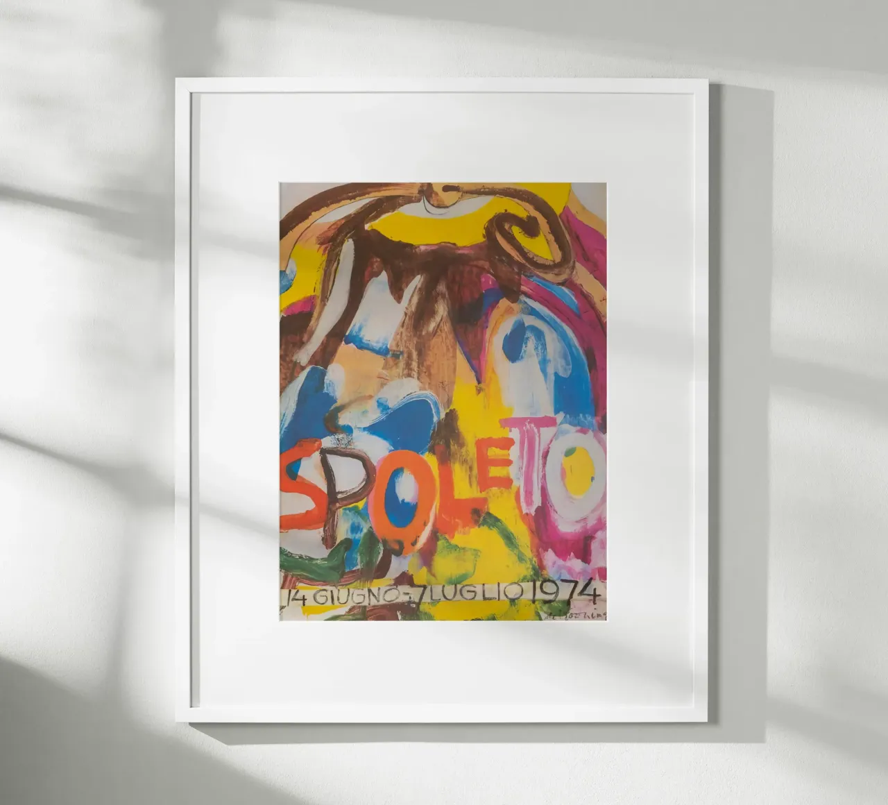 Willem De Kooning 1974 poster con telaio in alluminio da Family ARTWORK