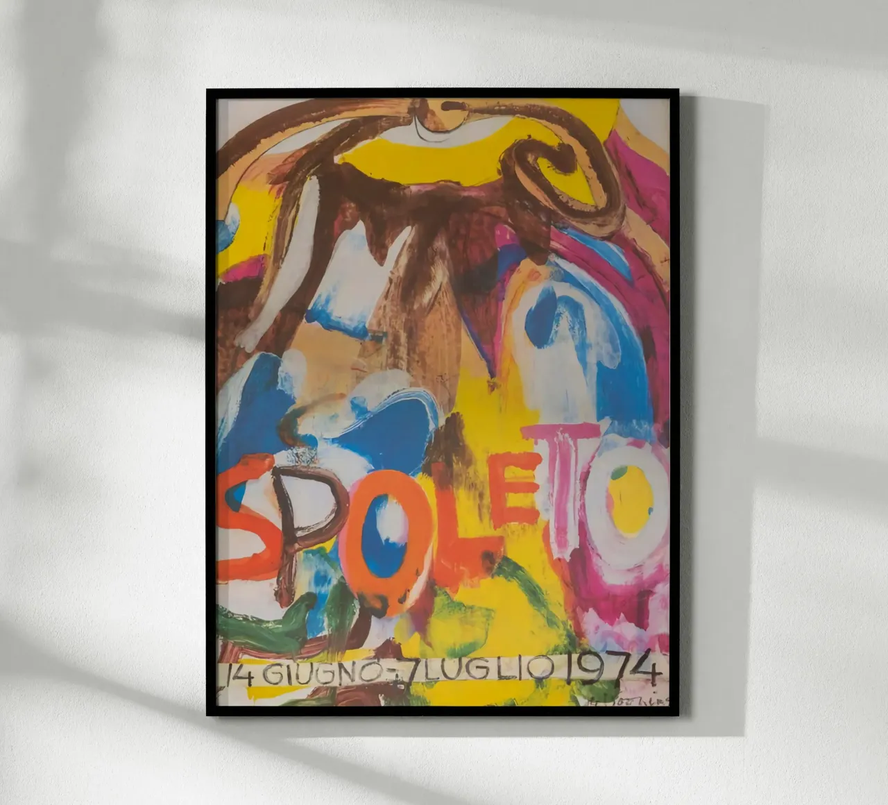 Willem De Kooning 1974 poster con telaio in alluminio da Family ARTWORK