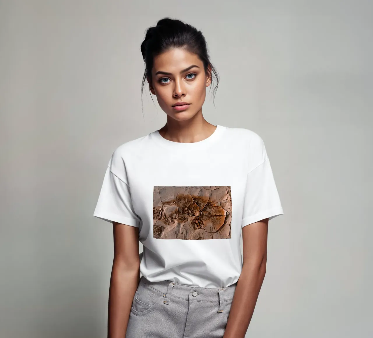 terra secca terra screpolata t-shirt da Earthly Visions