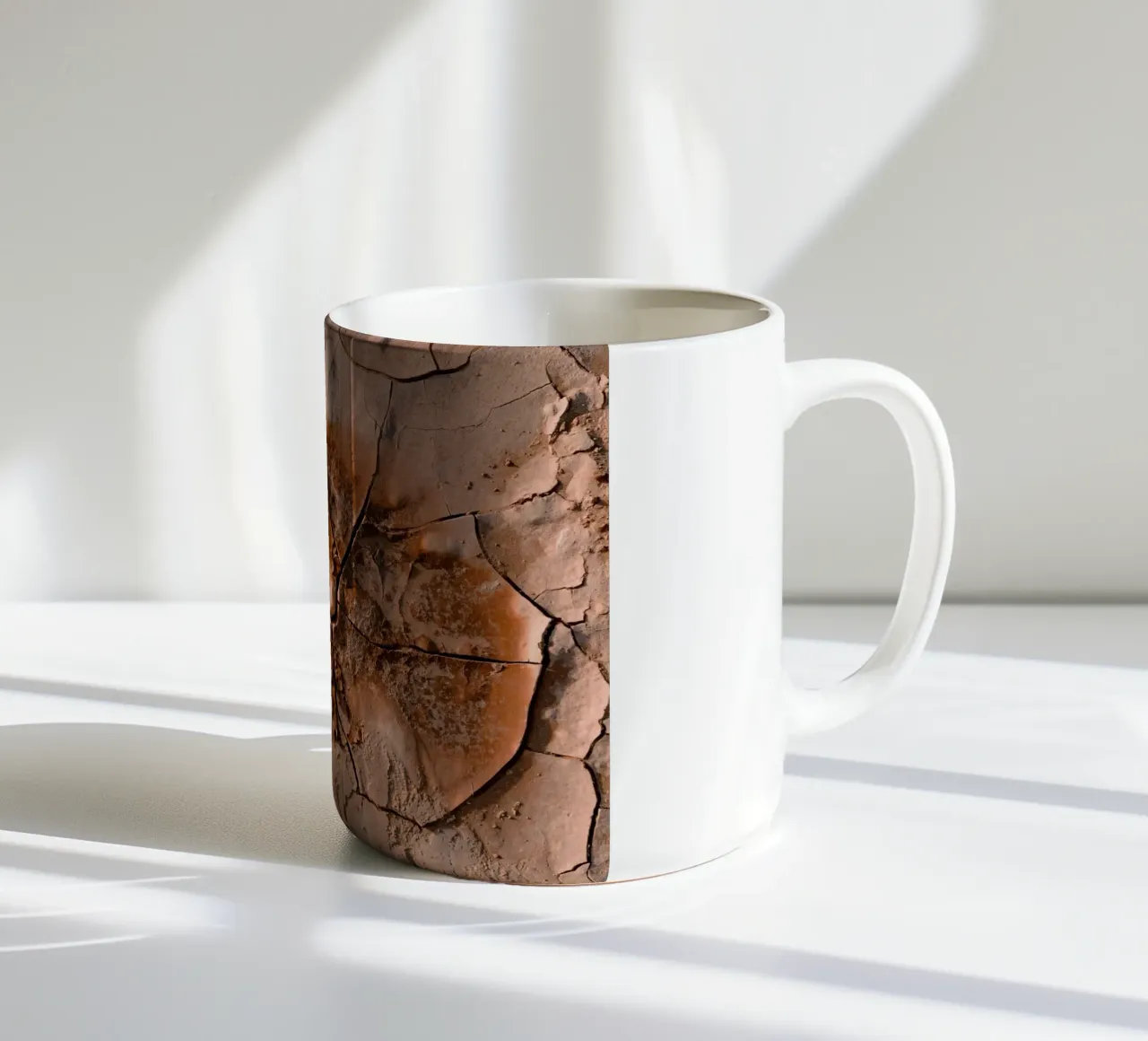 terra secca terra screpolata tazza in ceramica da Earthly Visions