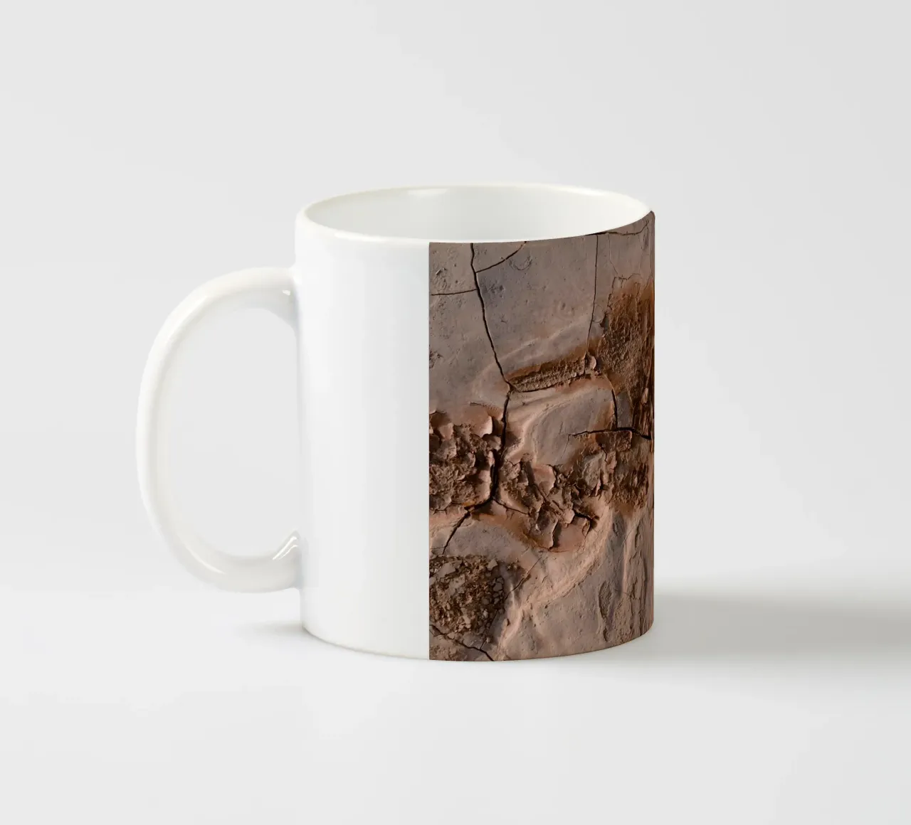 terra secca terra screpolata tazza in ceramica da Earthly Visions