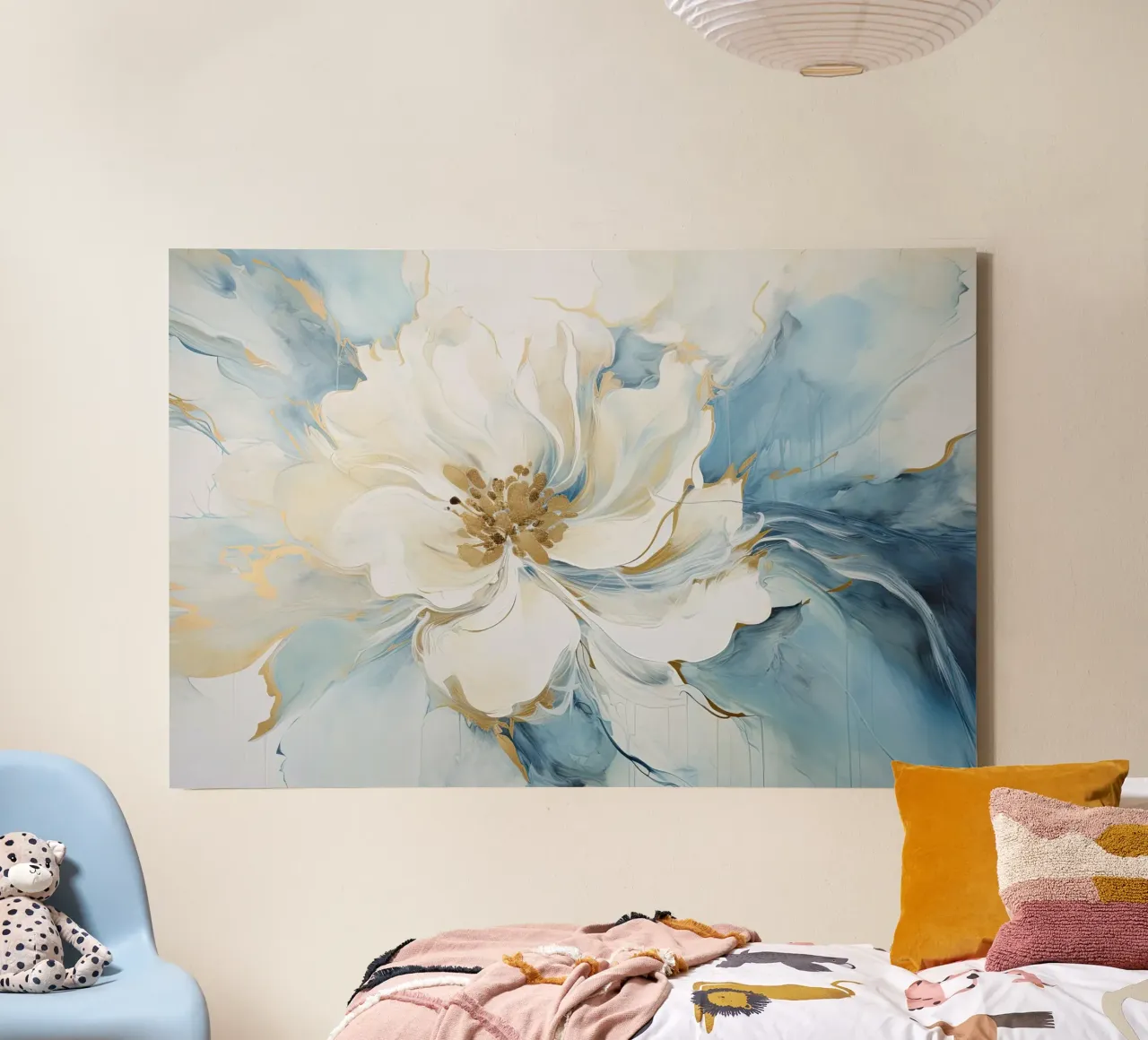 Muurkunst van Imagine canvas met Baklijst van Imagine