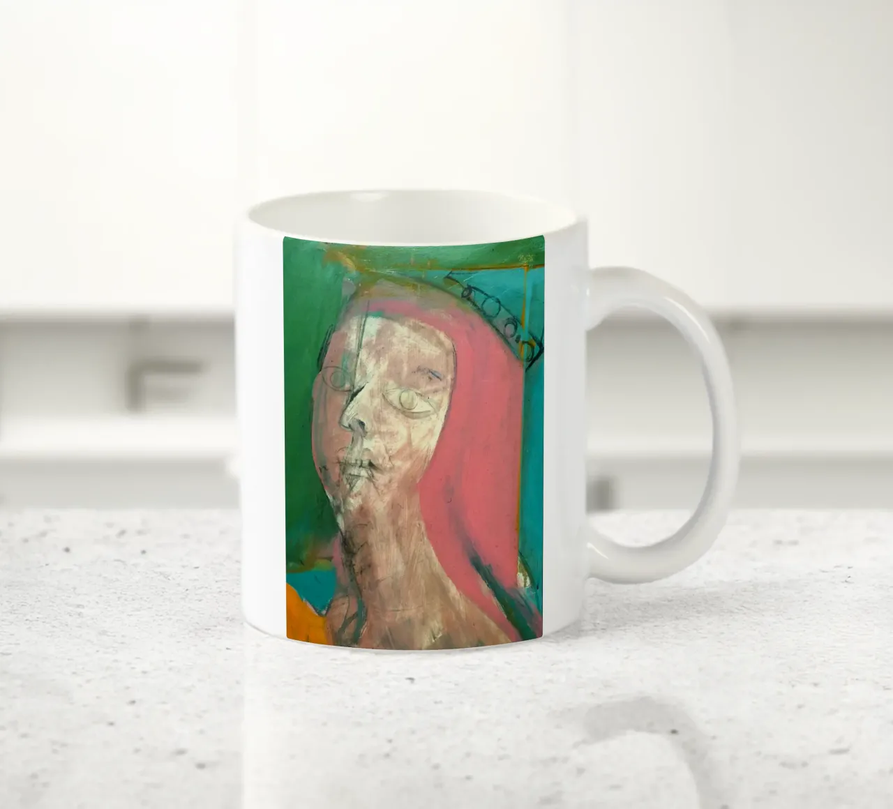 Willem De Kooning Biara Frau Keramik Tasse von Family ARTWORK