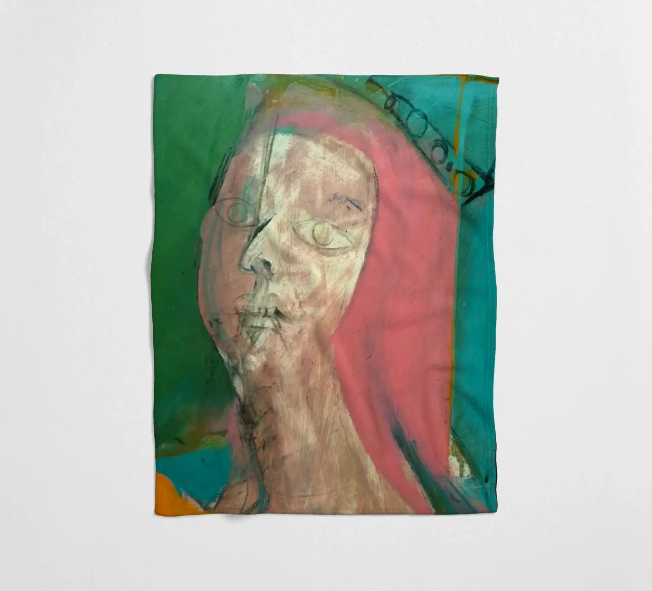 Willem De Kooning Donna Biara coperta in pile da Family ARTWORK