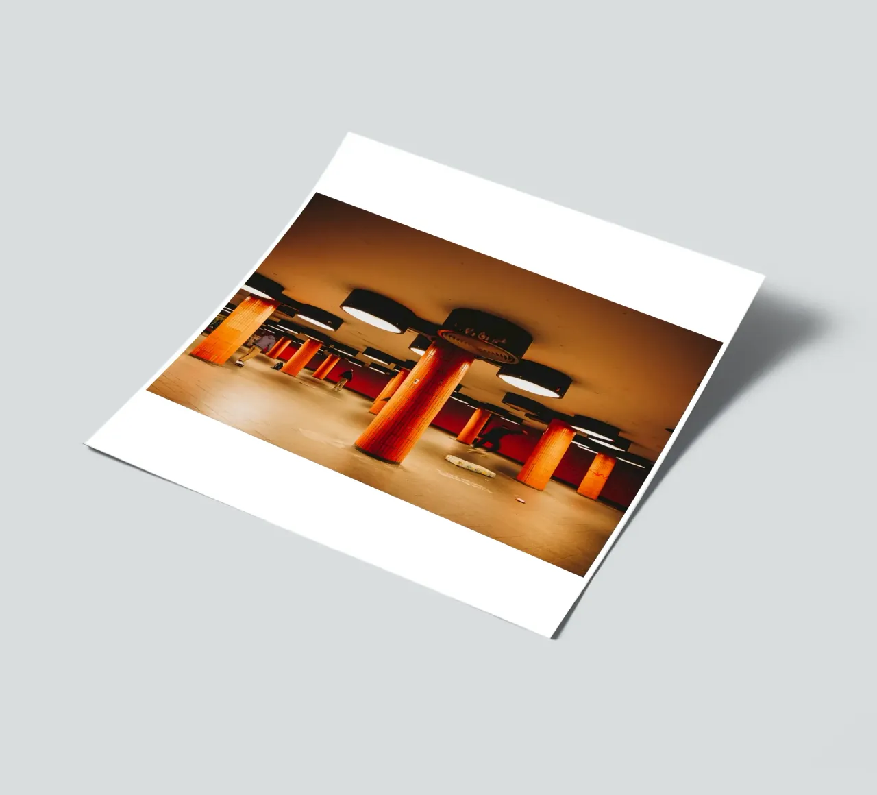 Berlin Underground Metro City Tunnel with skateboarders sticker sheet by Bold and Retro