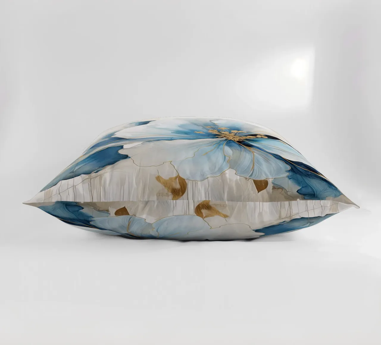 Fiore con accenti blu cuscino da Imagine