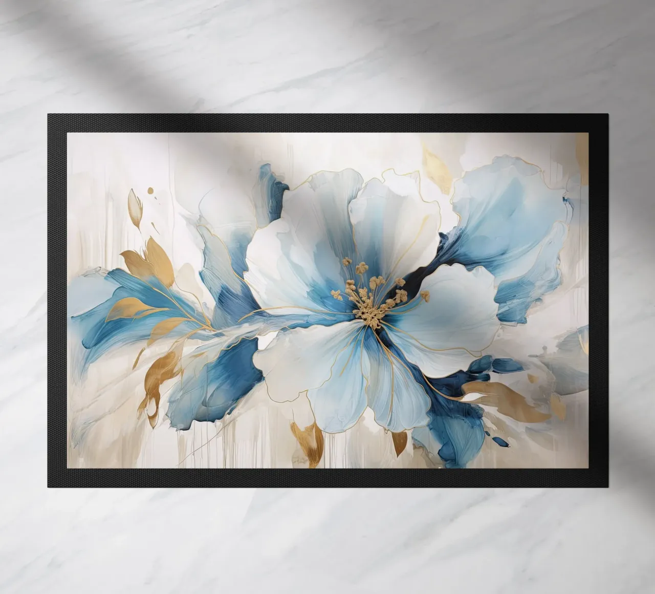 Fiore con accenti blu zerbino da Imagine