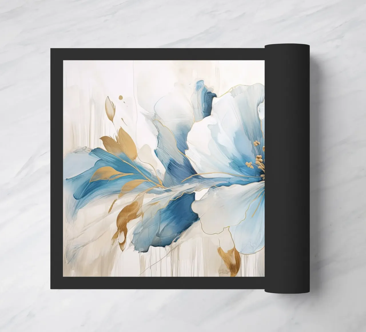 Fiore con accenti blu zerbino da Imagine