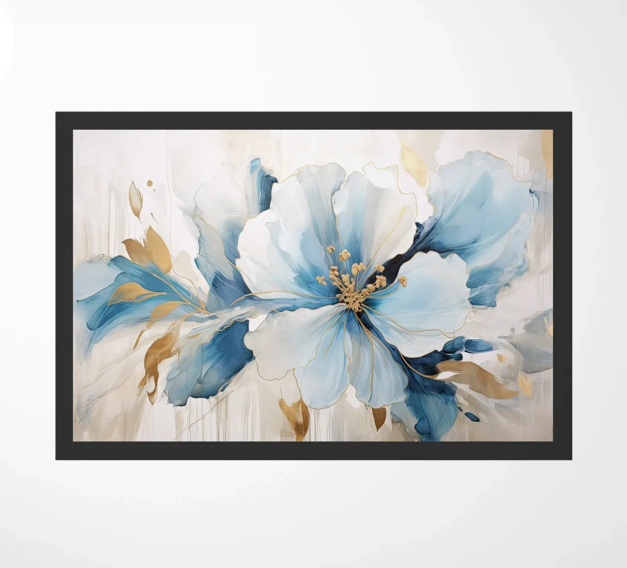 Fiore con accenti blu zerbino da Imagine