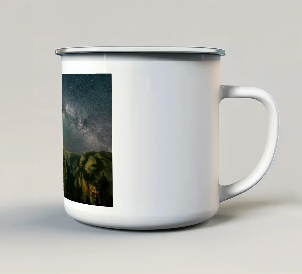 montagne cielo notturno tazza in smalto da Earthly Visions