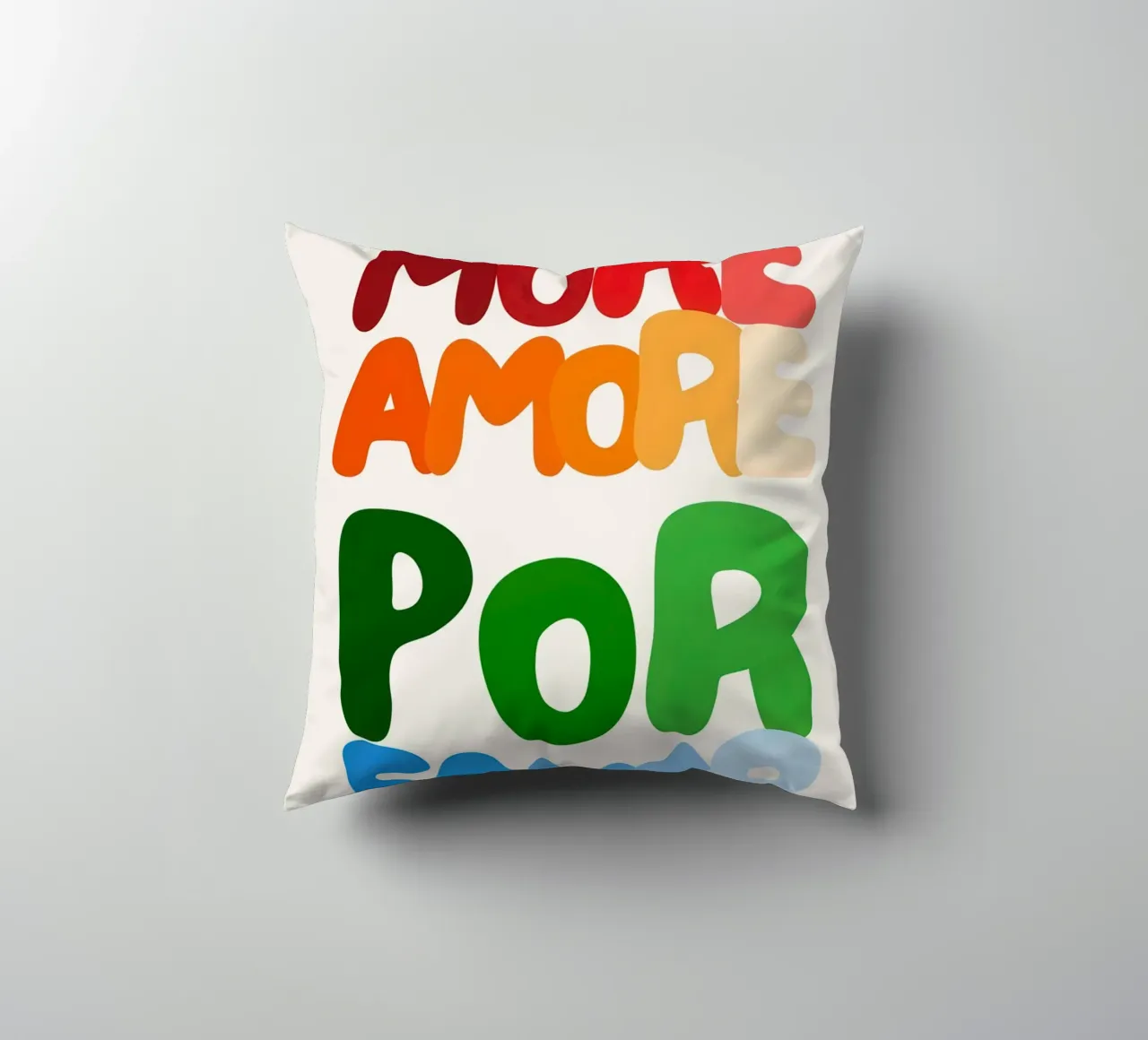 More Amore Por Favor (White) cuscino da Attaboy Dsgn