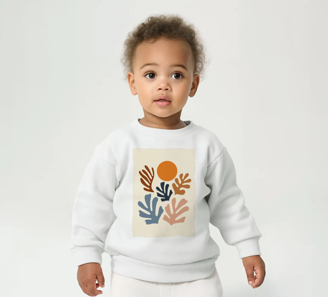 piante e sole felpa neonato da sazkia art
