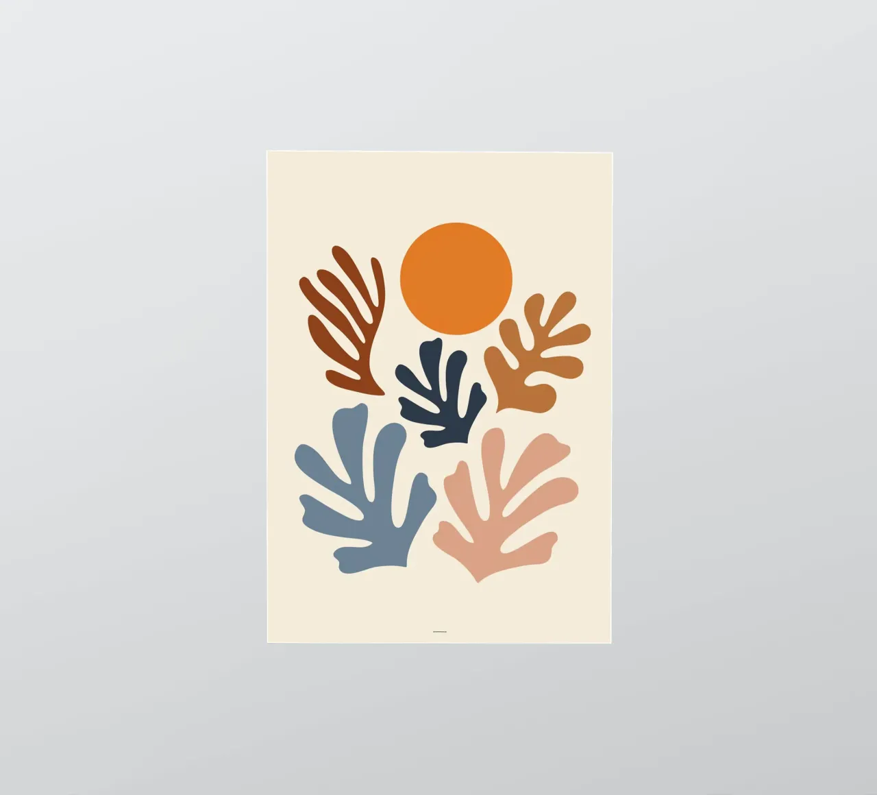 piante e sole adesivo da sazkia art