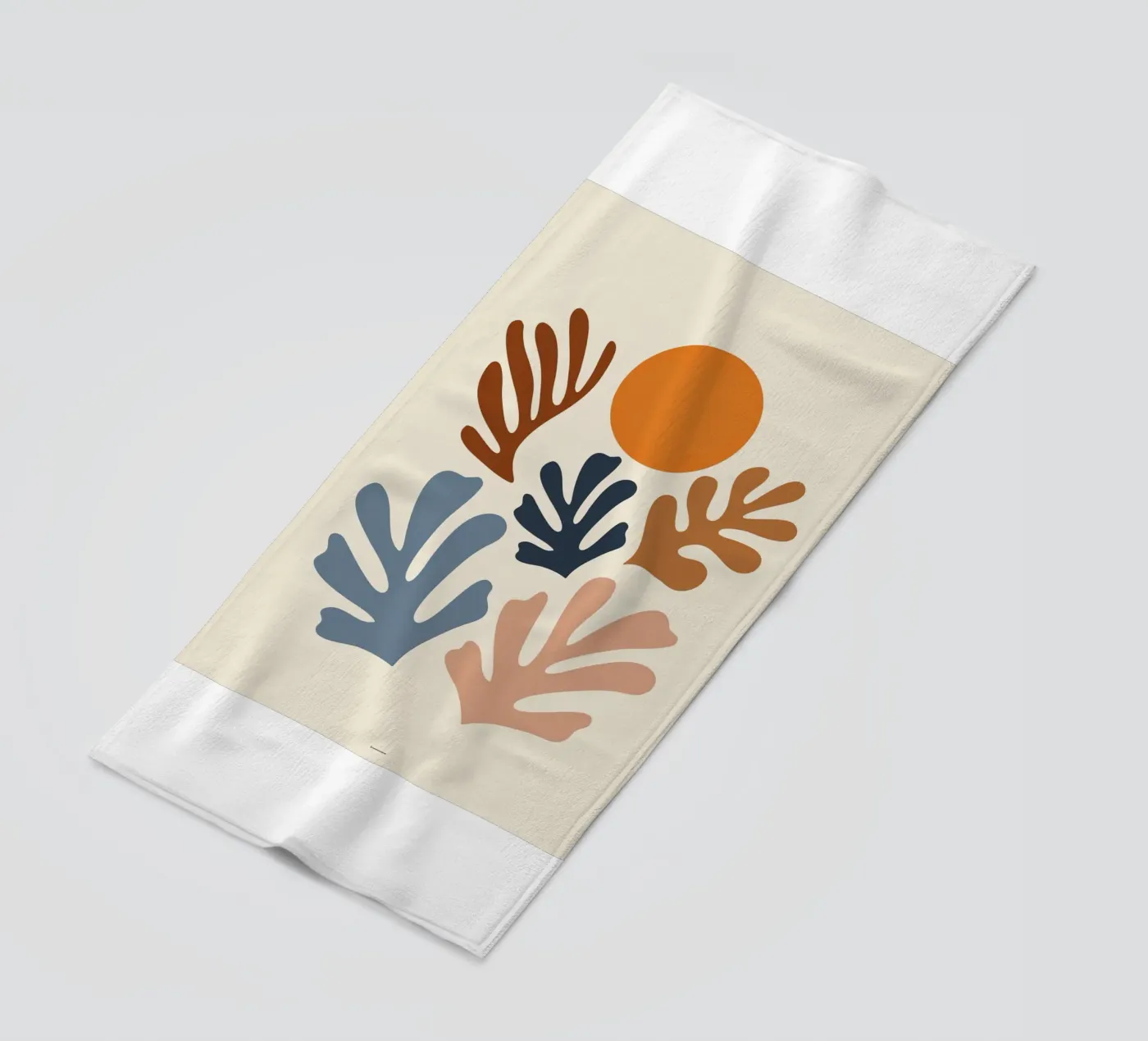 plants and sun serviette de plage de sazkia art