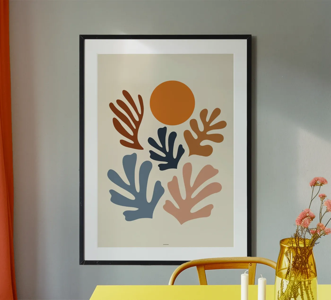 Pflanzen und Sonne Poster von sazkia art