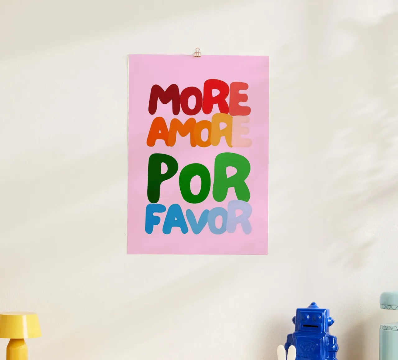More Amore Por Favor (Pink) poster da Attaboy Dsgn