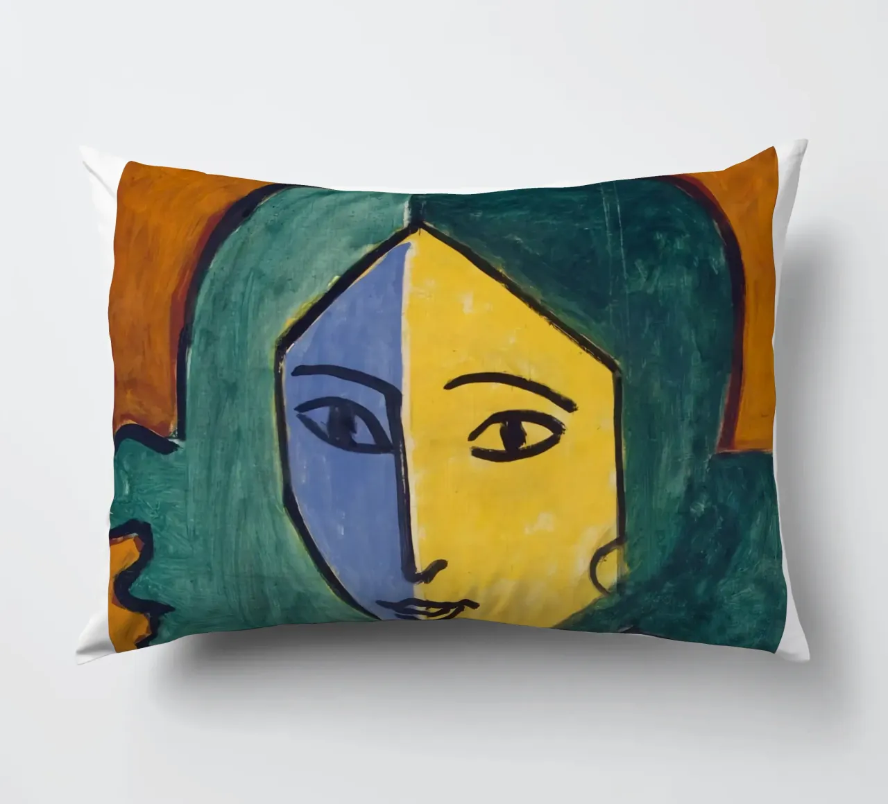 donna a due facce cuscino da sazkia art