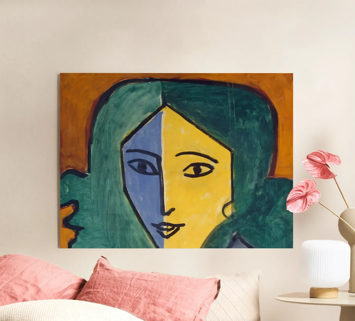 donna a due facce plexiglass da sazkia art