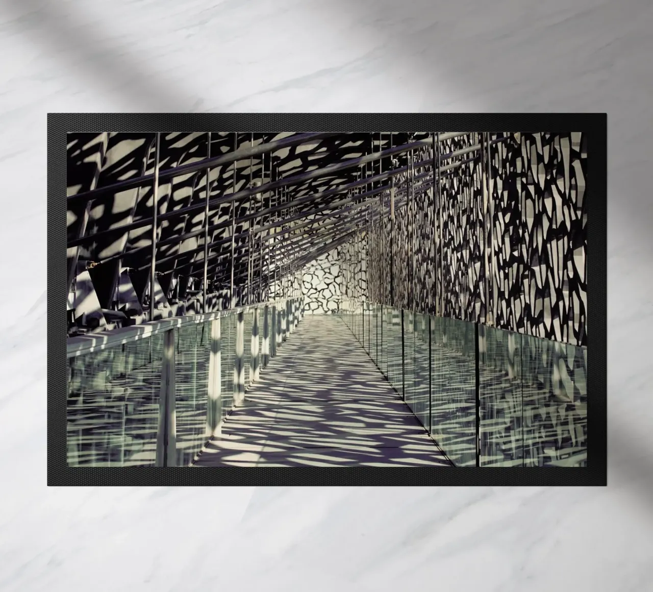 Mucem doormat by Michael Belhadi