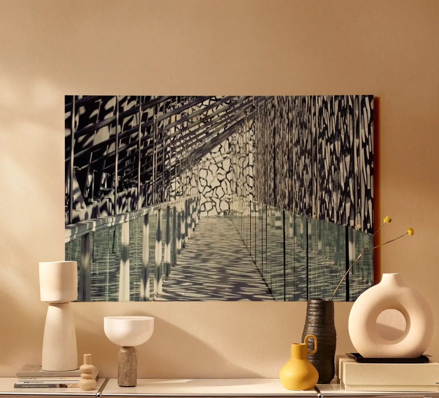 Mucem Leinwand von Michael Belhadi