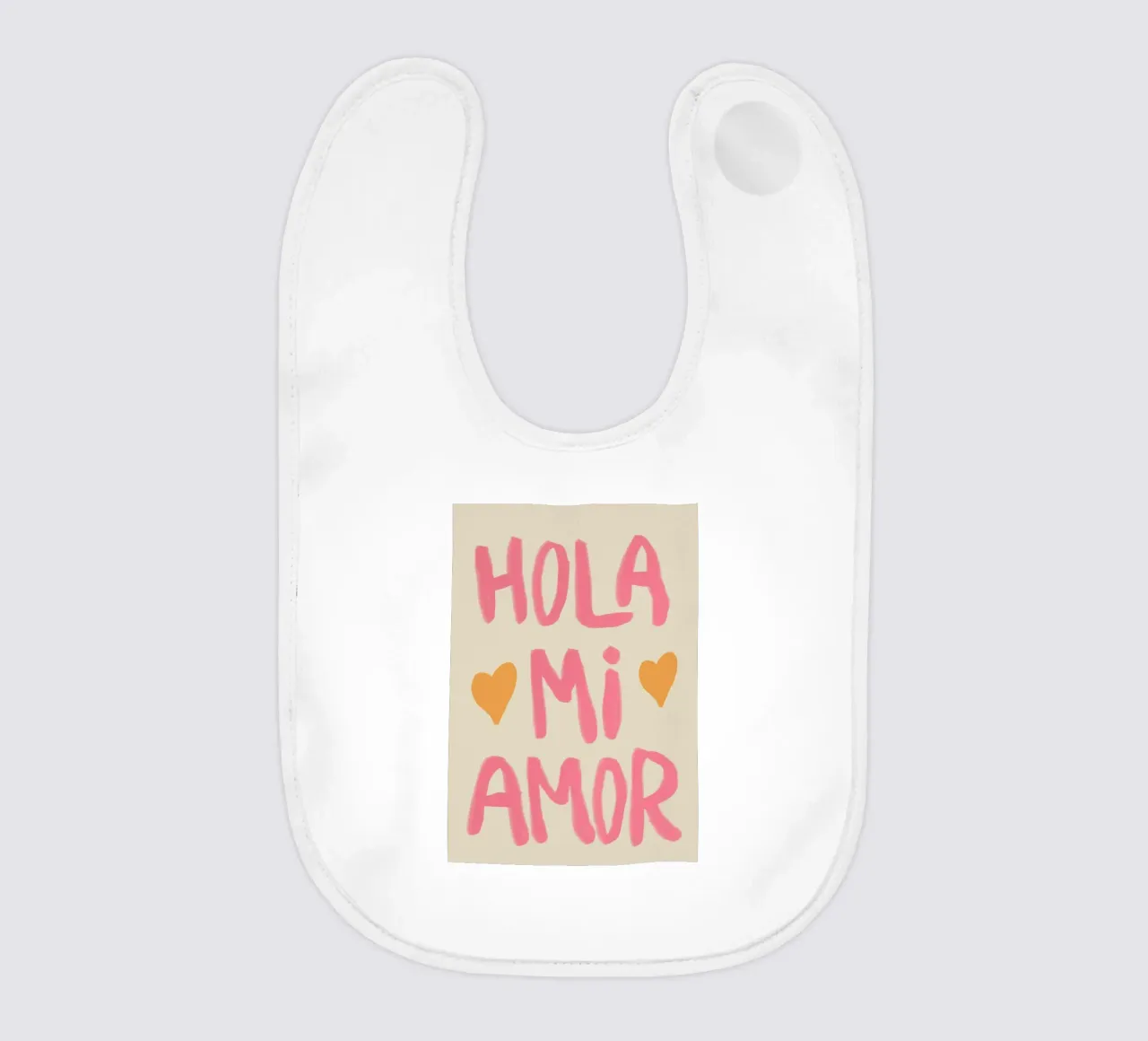 Hola Mi Amor bavaglino da Attaboy Dsgn