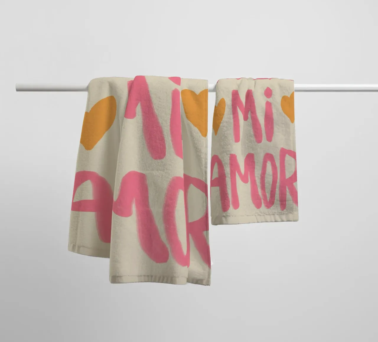 Hola Mi Amor asciugamano da bagno da Attaboy Dsgn