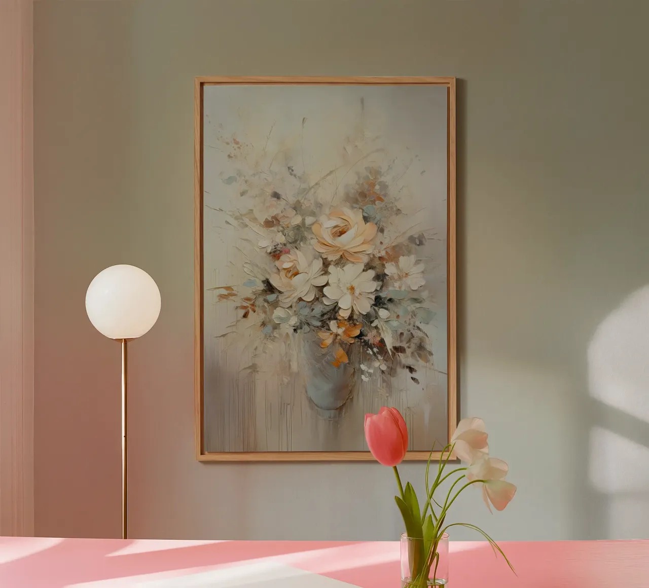 Natura morta di fiori alluminio dibond da Imagine