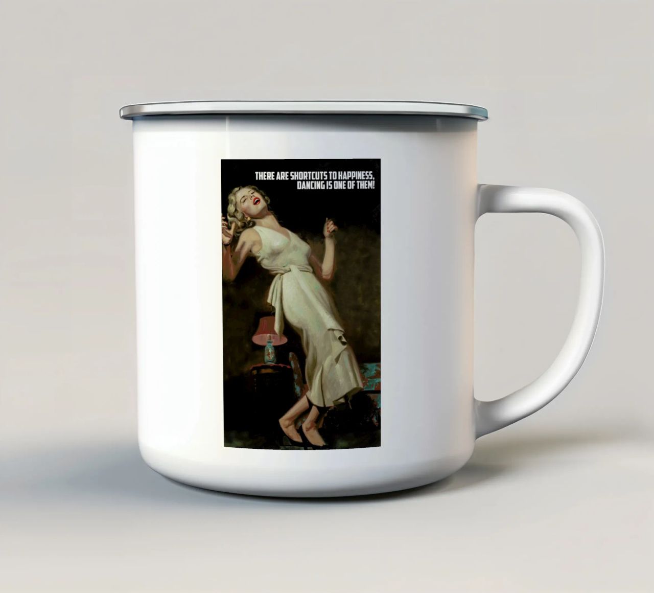 There Are Shortcuts tazza in smalto da Gallery Print and Art Limited