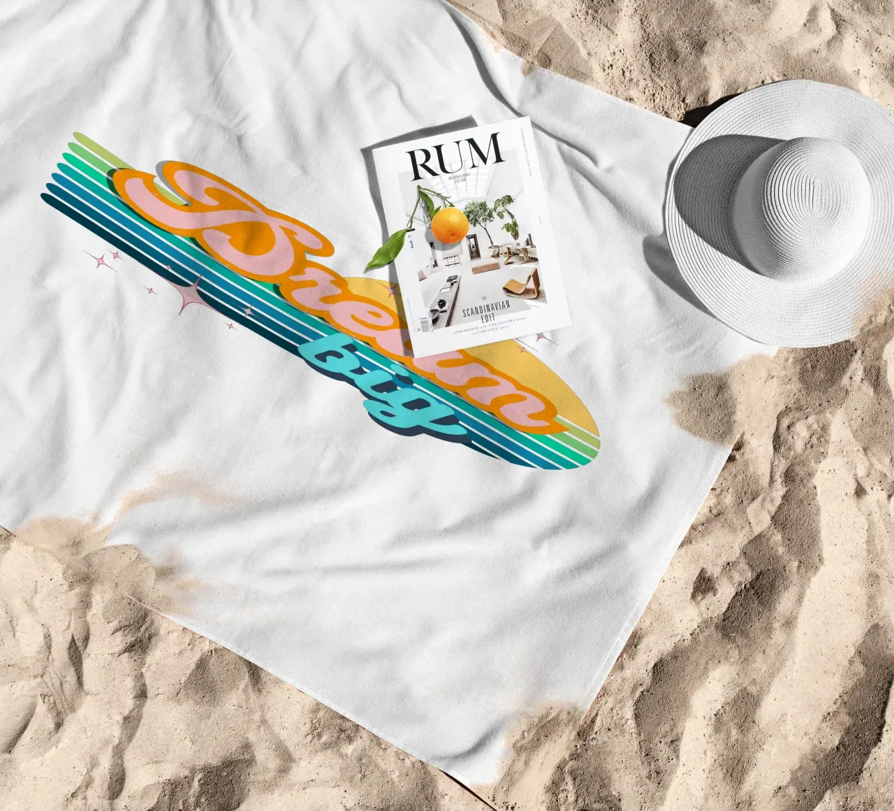 dream big retro telo mare da fummelhummel