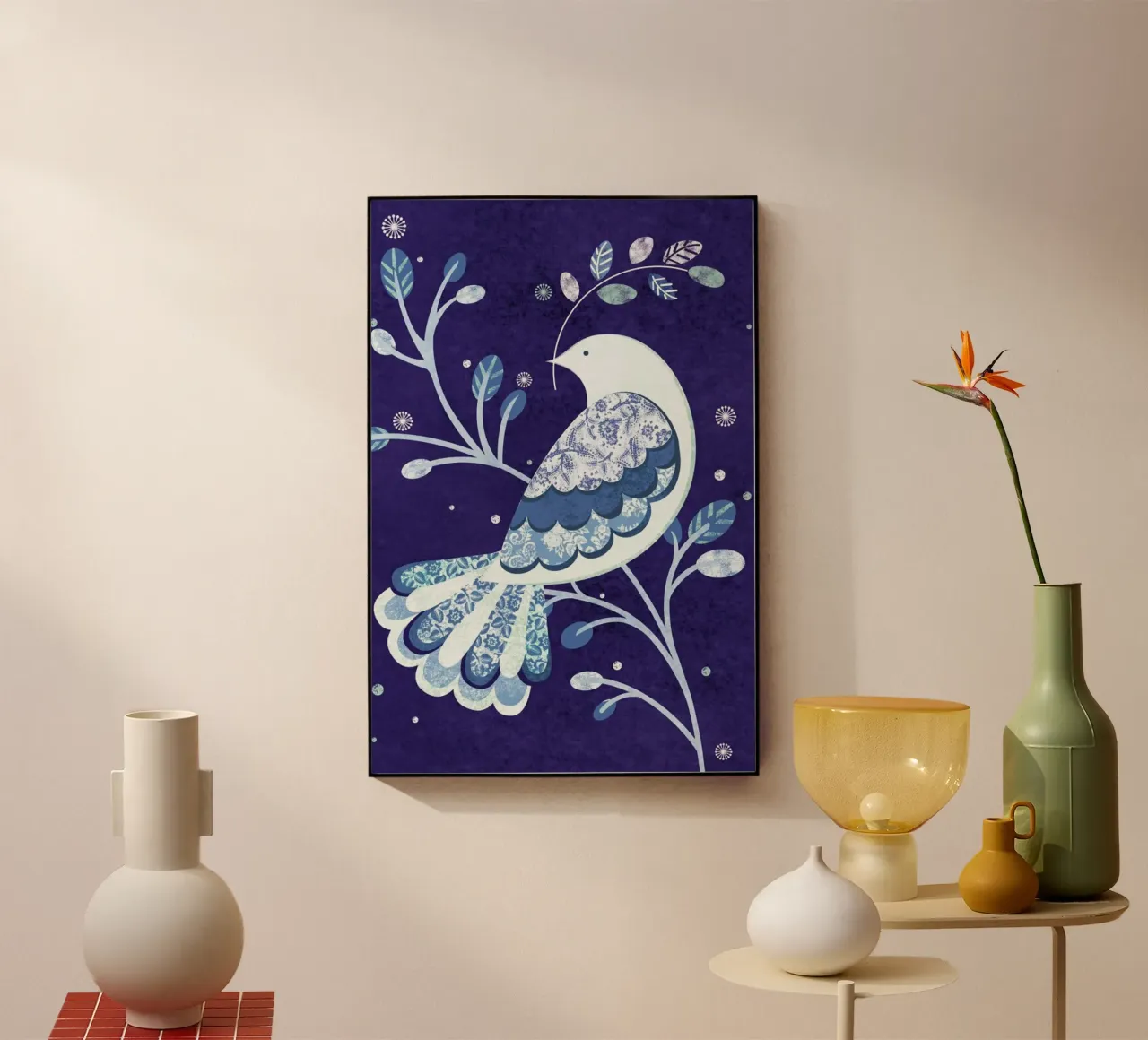 Winter Dove plexiglass da Catherine Aguilar