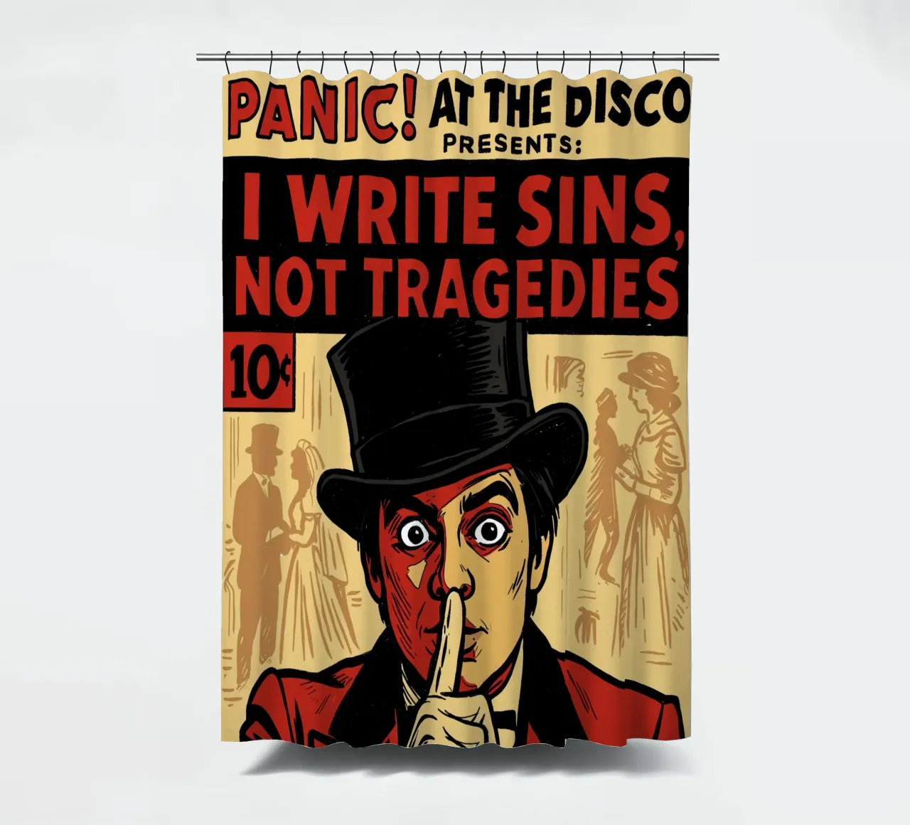 Panic! At The Disco I Write Sins Not Tragedies tenda da doccia da lucasmeier