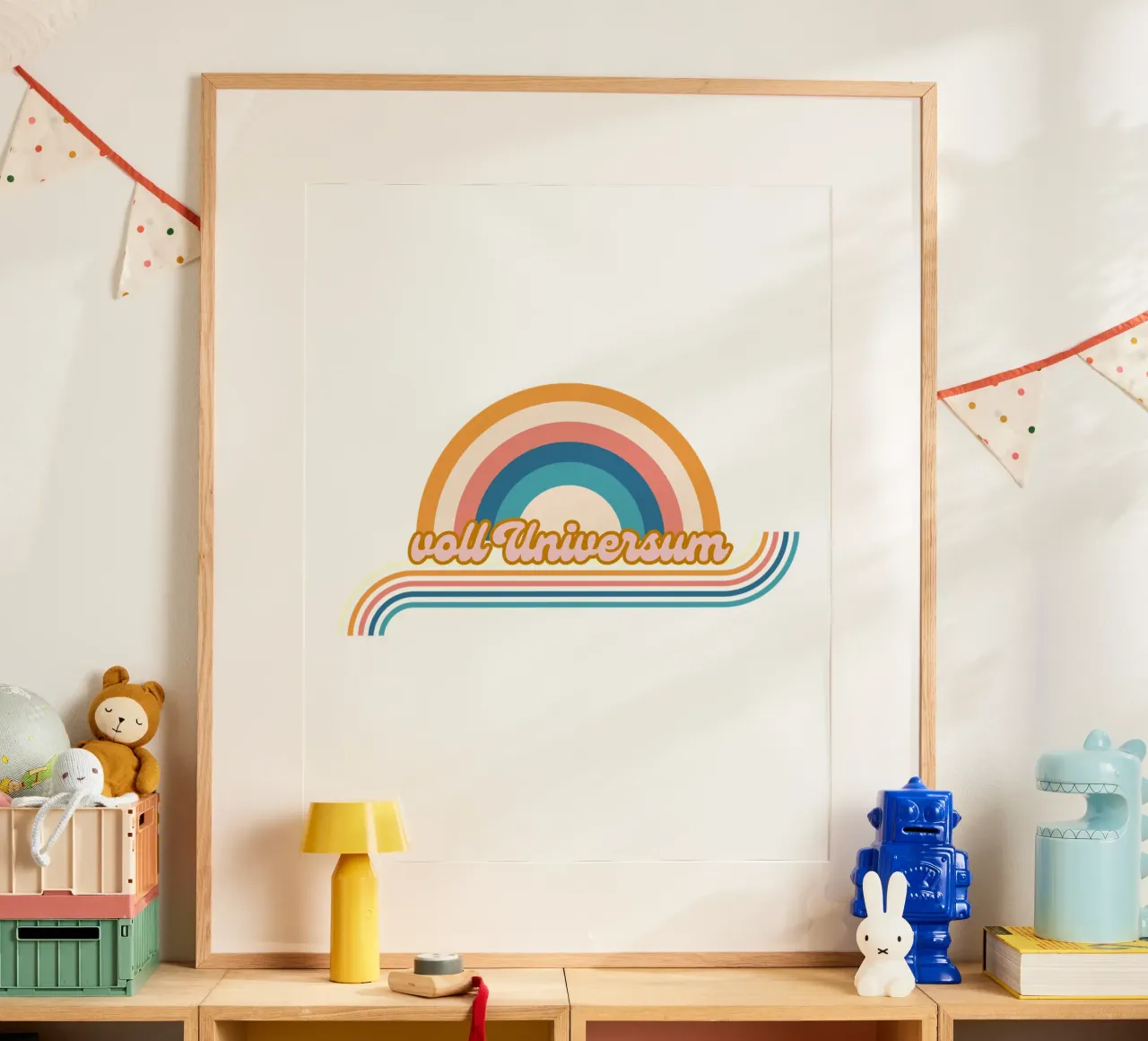 voll universum poster con telaio in legno da fummelhummel