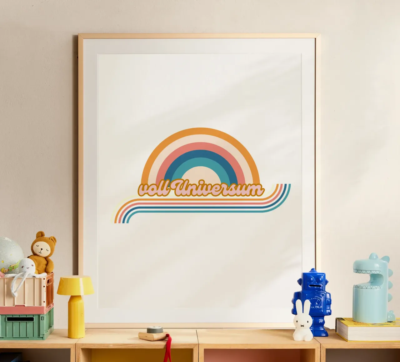voll universum poster con telaio in legno da fummelhummel