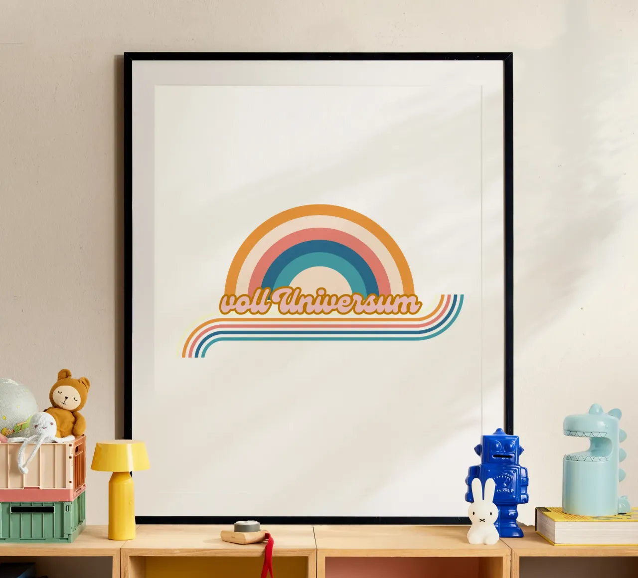 voll universum poster con telaio in legno da fummelhummel