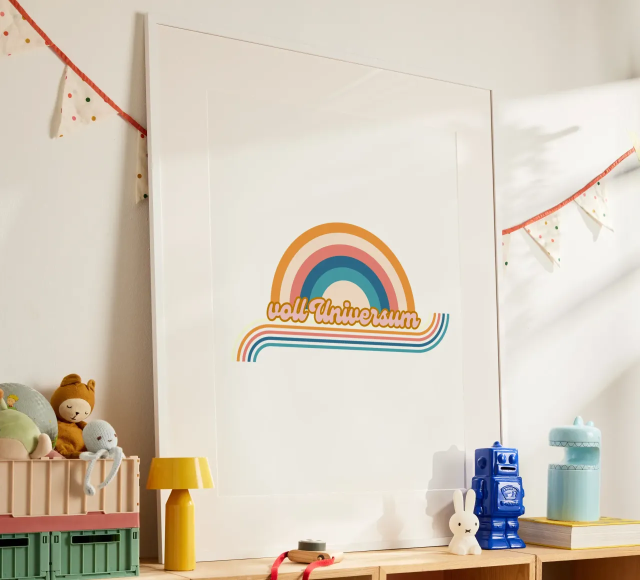 voll universum poster con telaio in legno da fummelhummel