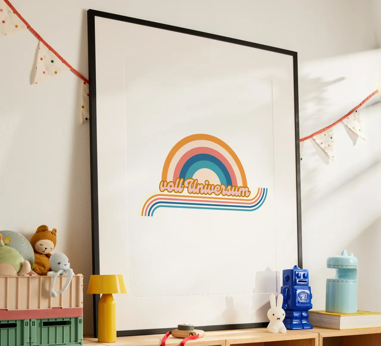 voll universum poster con telaio in legno da fummelhummel