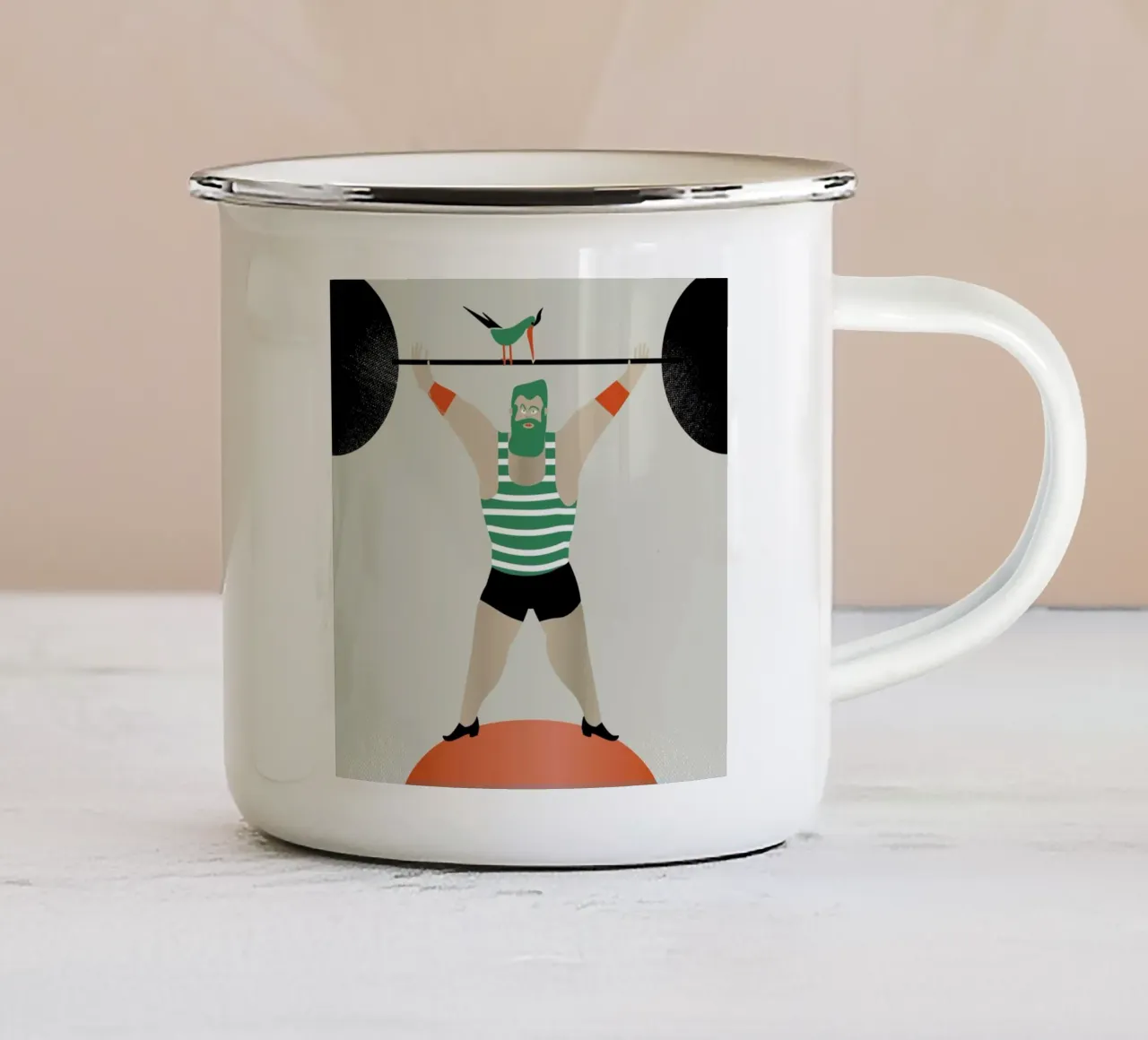 The Strength of the Unknown Emaille Tasse von Francesco Zorzi