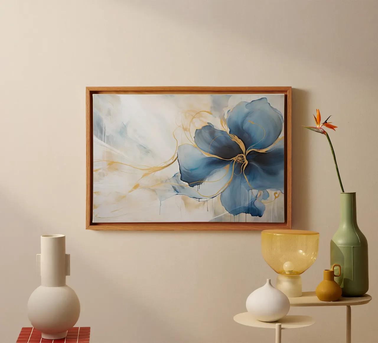 Muurkunst van Imagine canvas met Baklijst van Imagine