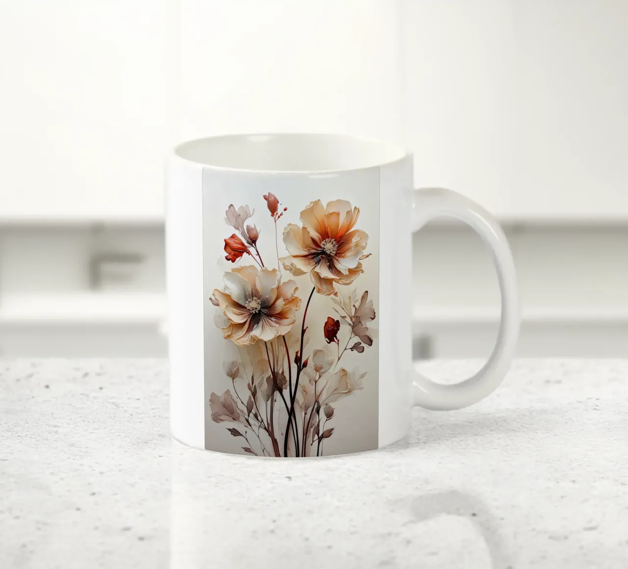 Natura morta di fiori tazza in ceramica da Imagine