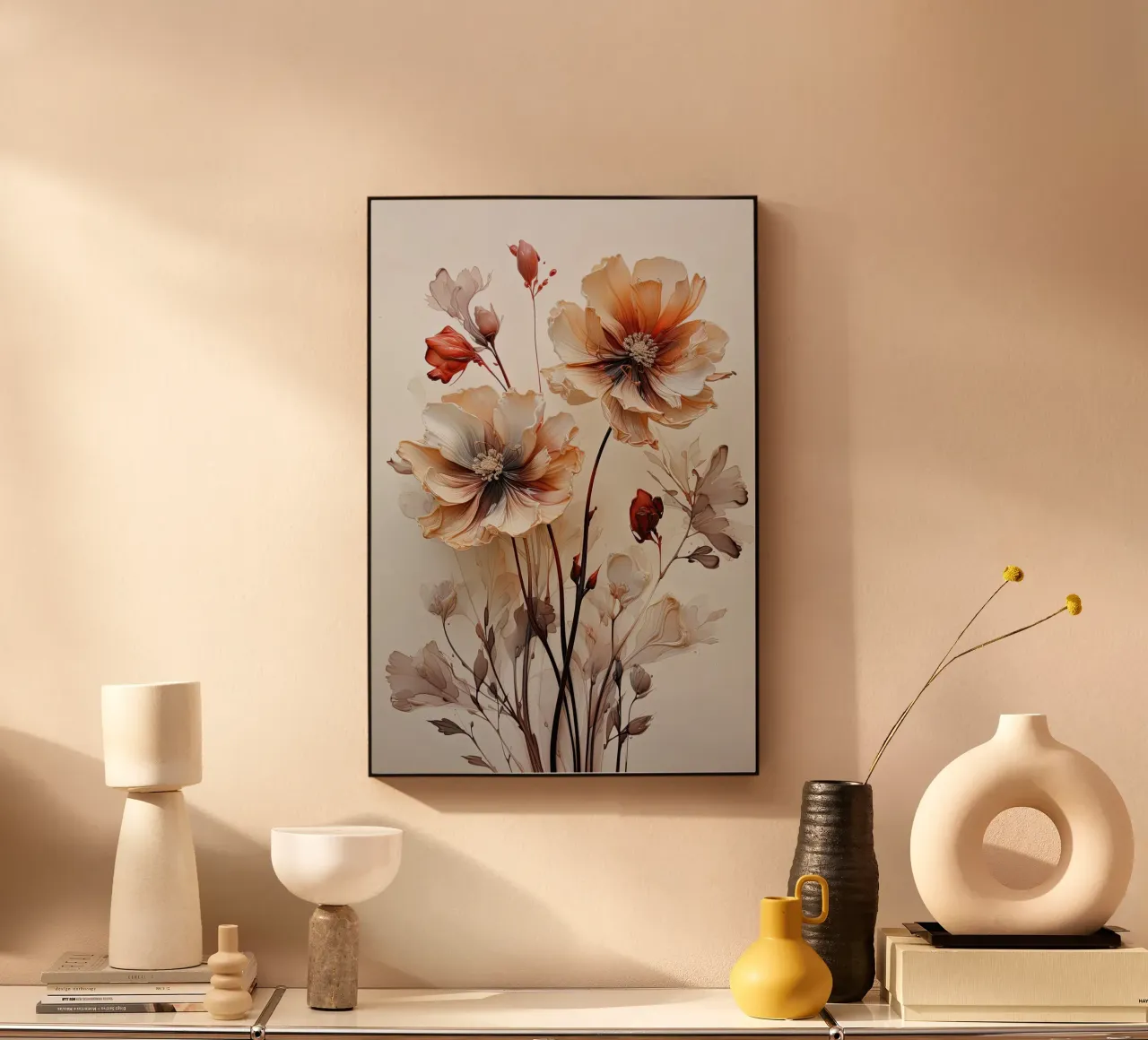 Natura morta di fiori plexiglass da Imagine