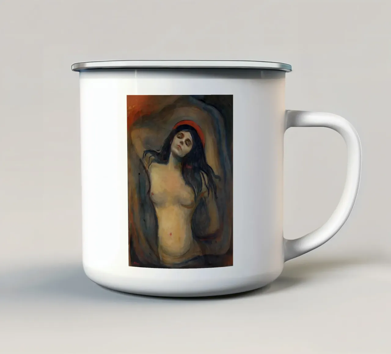 Edvard Munch Madonna tazza in smalto da 50 masterpieces