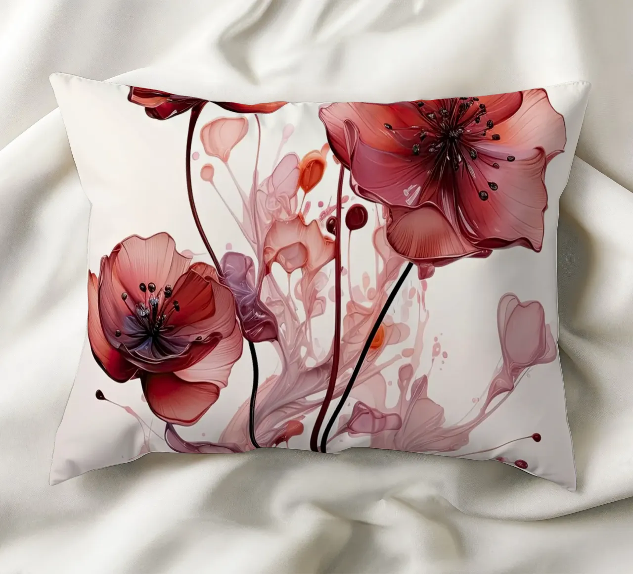 Fiori rossi cuscino da Imagine